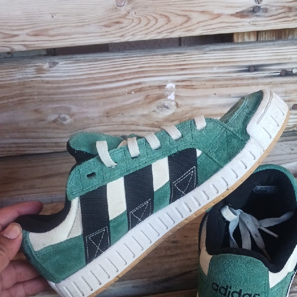 Adidas Green and Black Sneakers - Picture 4 of 13